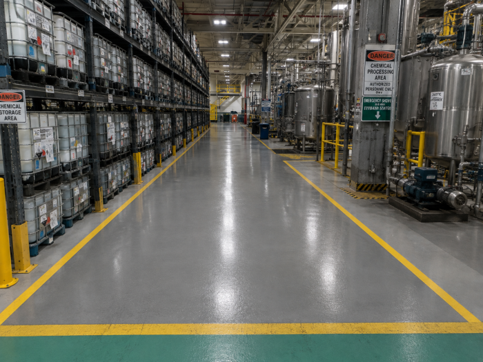 Chemical Processing Facility Flooring