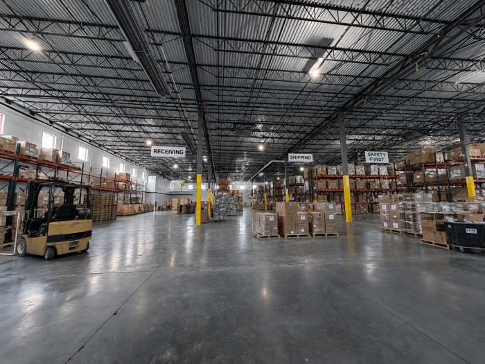 Warehouse industrial flooring